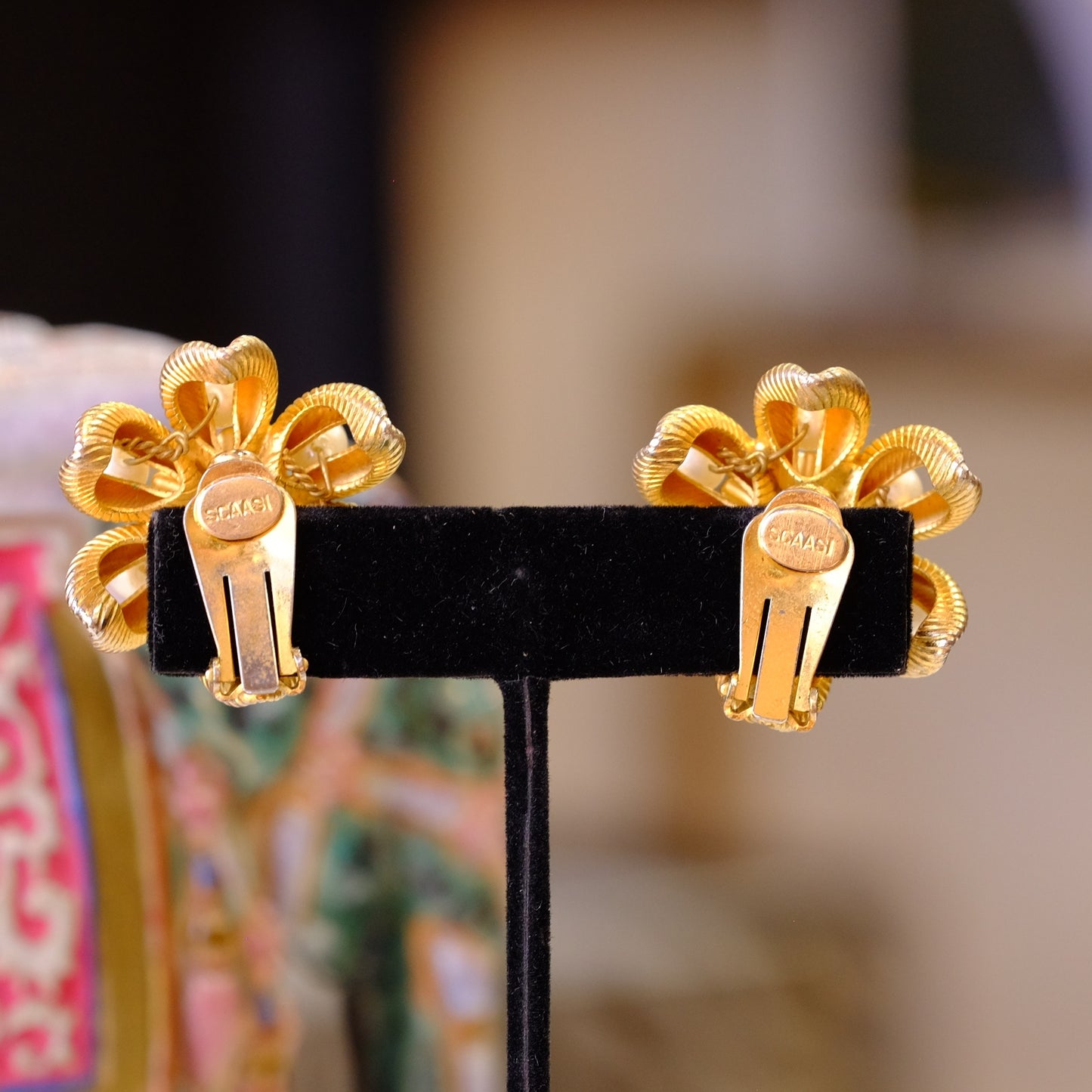 Vintage Scaasi Statement Earrings 1980s