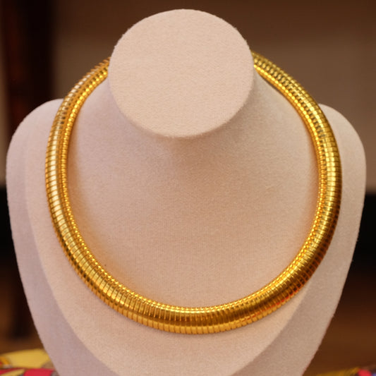 Vintage Gold tone Snake Choker
