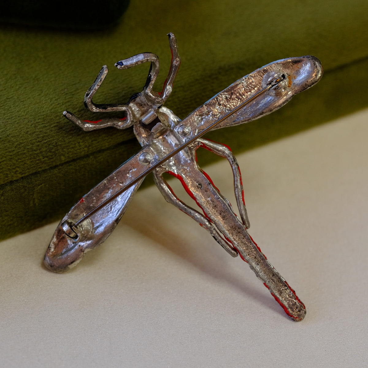 Enamel Dragonfly Brooch 1940s
