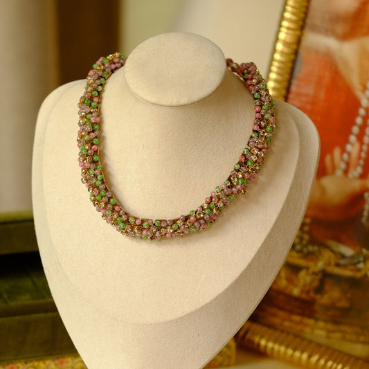 French Chocker with Glass Beading 1930s