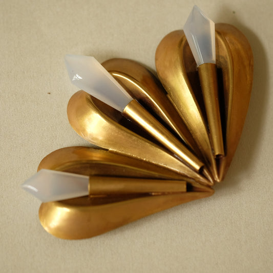 Vintage Joseff of Hollywood Fan Pin 1940s