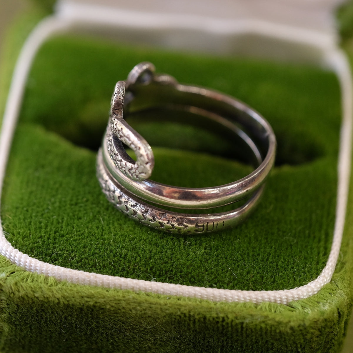 Vintage Snake Silver Ring