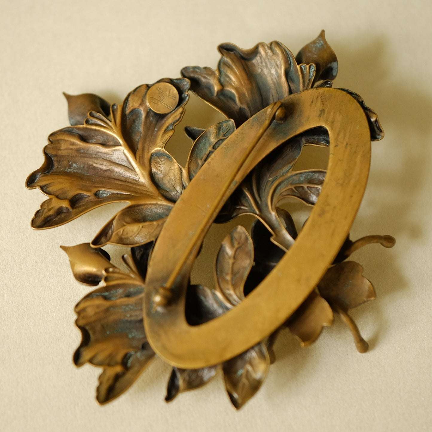 Joseff of Hollywood Flowers Pin 1950s