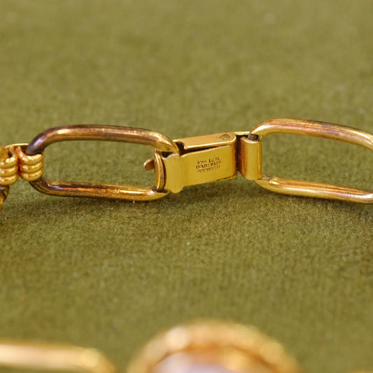 Victorian Gold Filled Cameo Bracelet