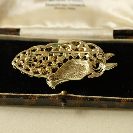 Vintage Coro Faux Pearl Horse 1960s