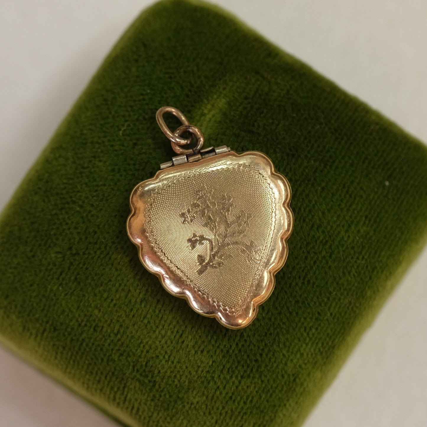 Victorian Gold Filled Heart Branch Locket