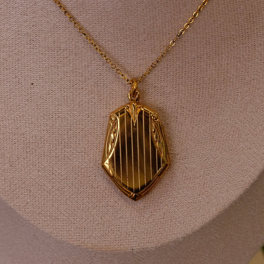 Art deco locket in original box