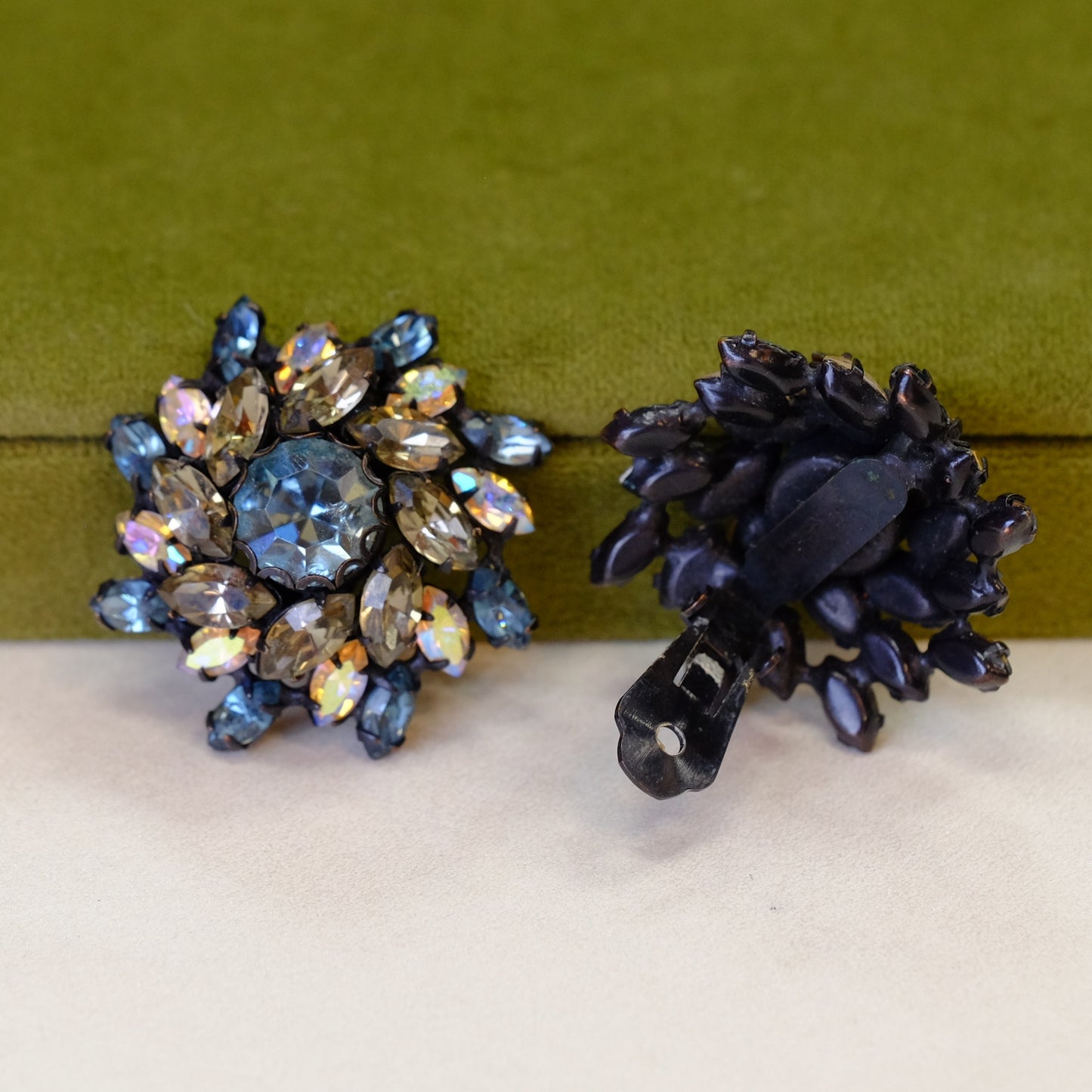 Schreiner Aurora Borealis Earrings