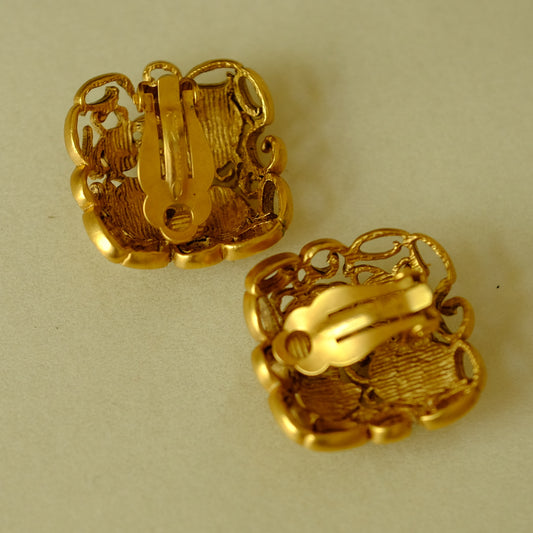 Oscar de la Renta Vintage Earrings 1990s