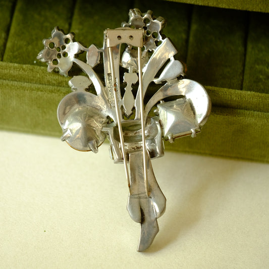 Eisenberg Original Pave Rhinestones Dress Clip 1940s