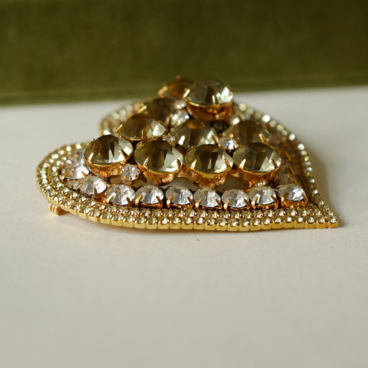 Vintage Robert Sorrell Originals Heart Brooch 1990s