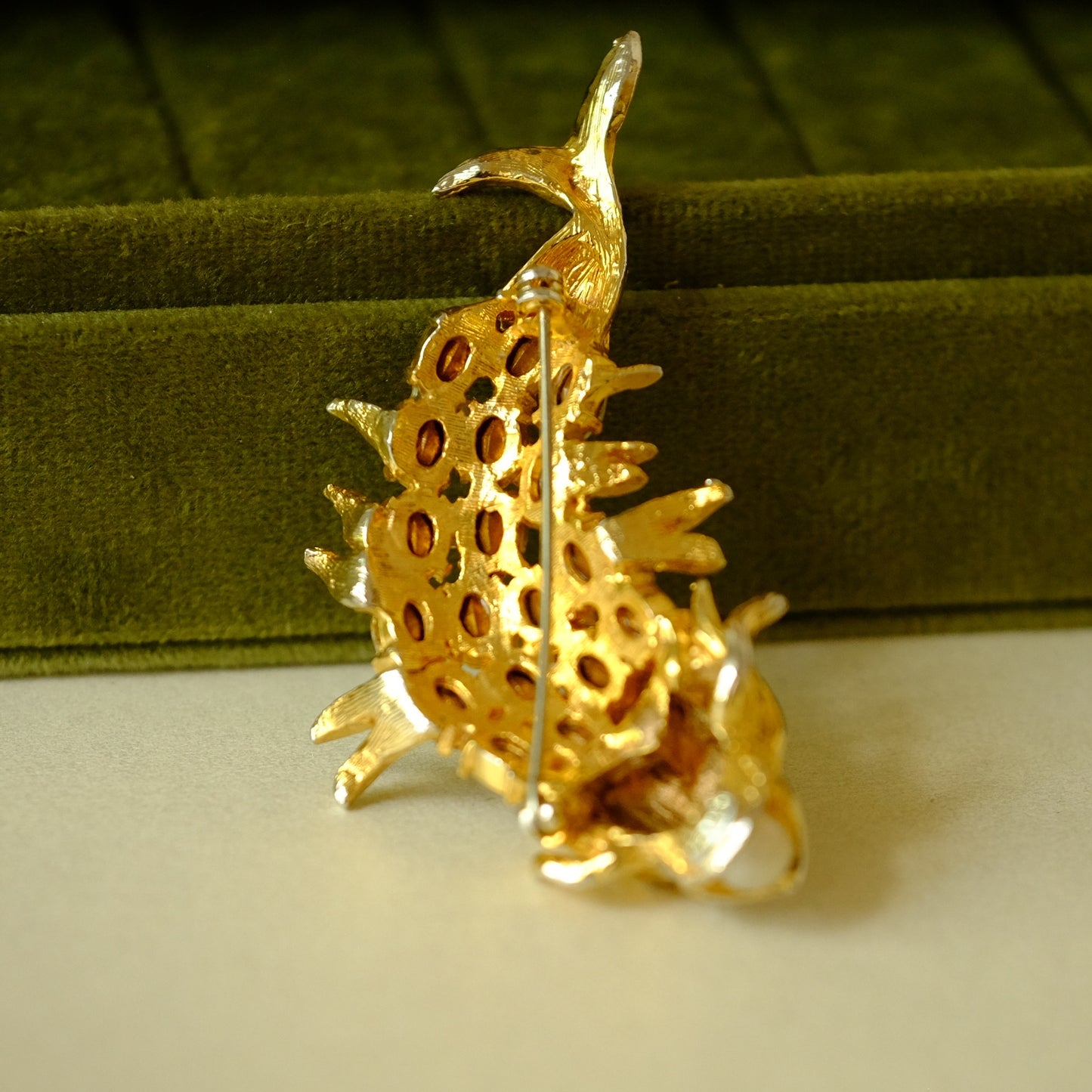 Kenneth Jay Lane Fantasy Animal Fish Brooch 1967