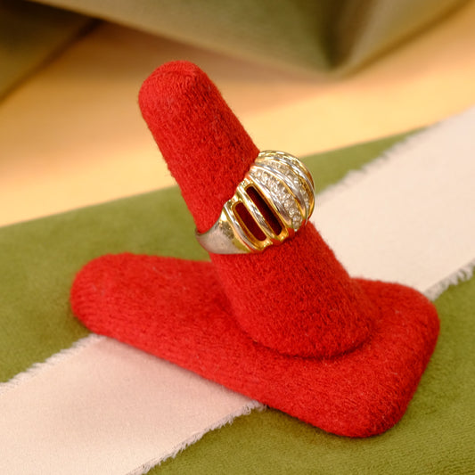 Costume Ring with Rhinestones
