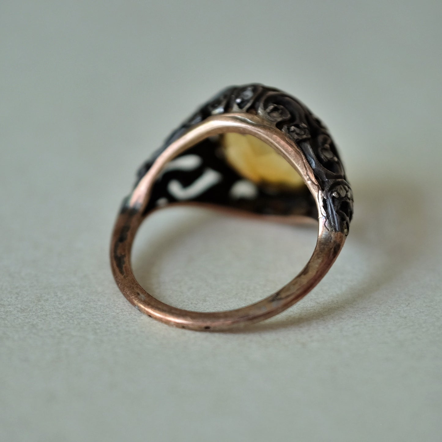 Astro Hungarian 10K Gold Citrine Ring