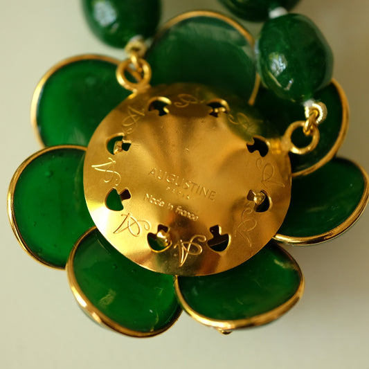 Augustine Paris Gripoix necklace with Flower Pendant