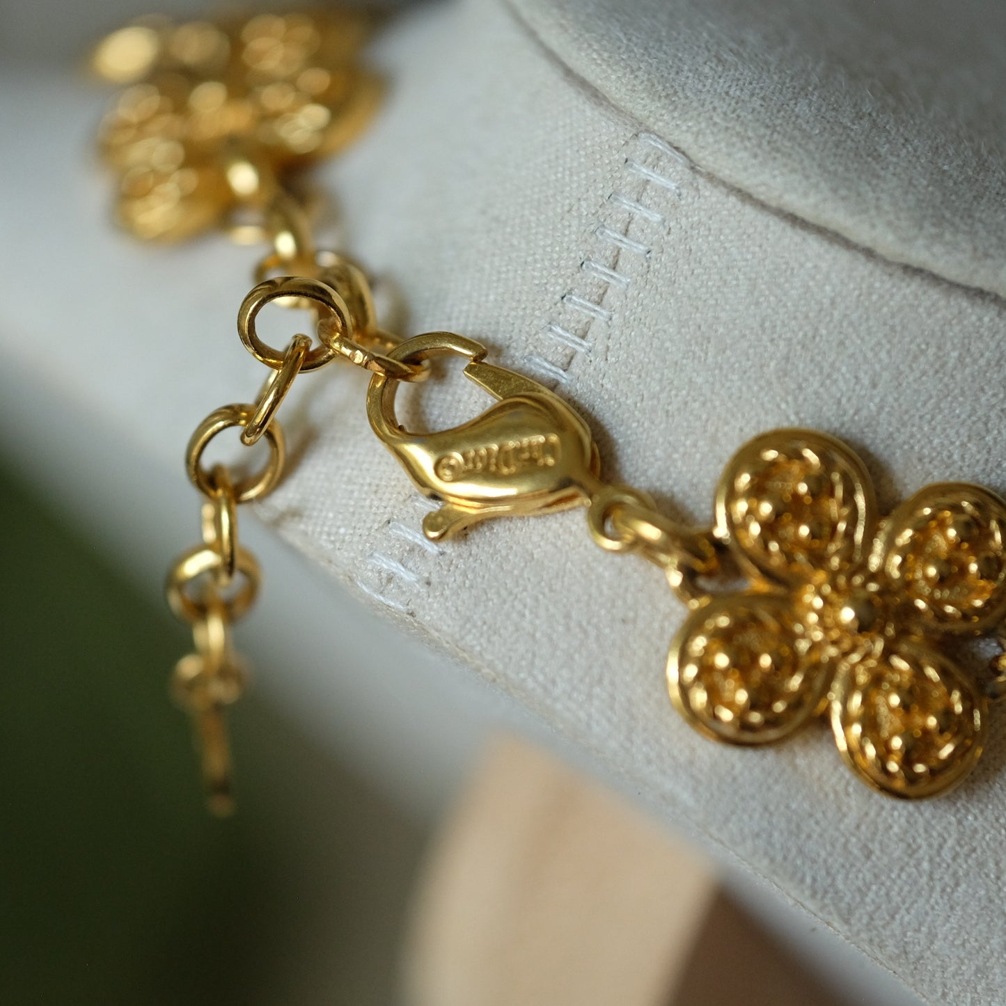 Christian Dior Germany Flower Necklace 1980s