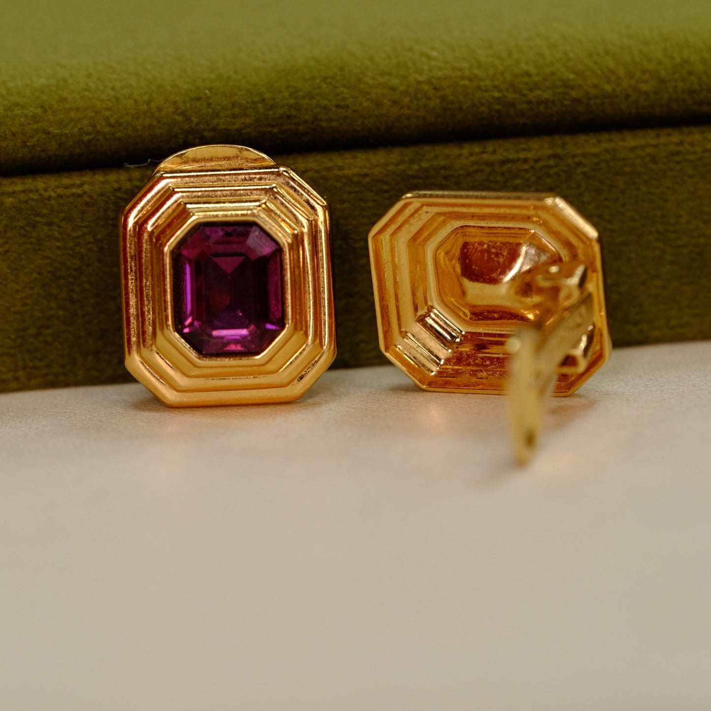 Vintage Christian Dior Clip-On Earrings 1990's
