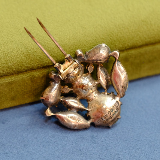 Eisenberg Small Rhinestone Fur Clip 1940s