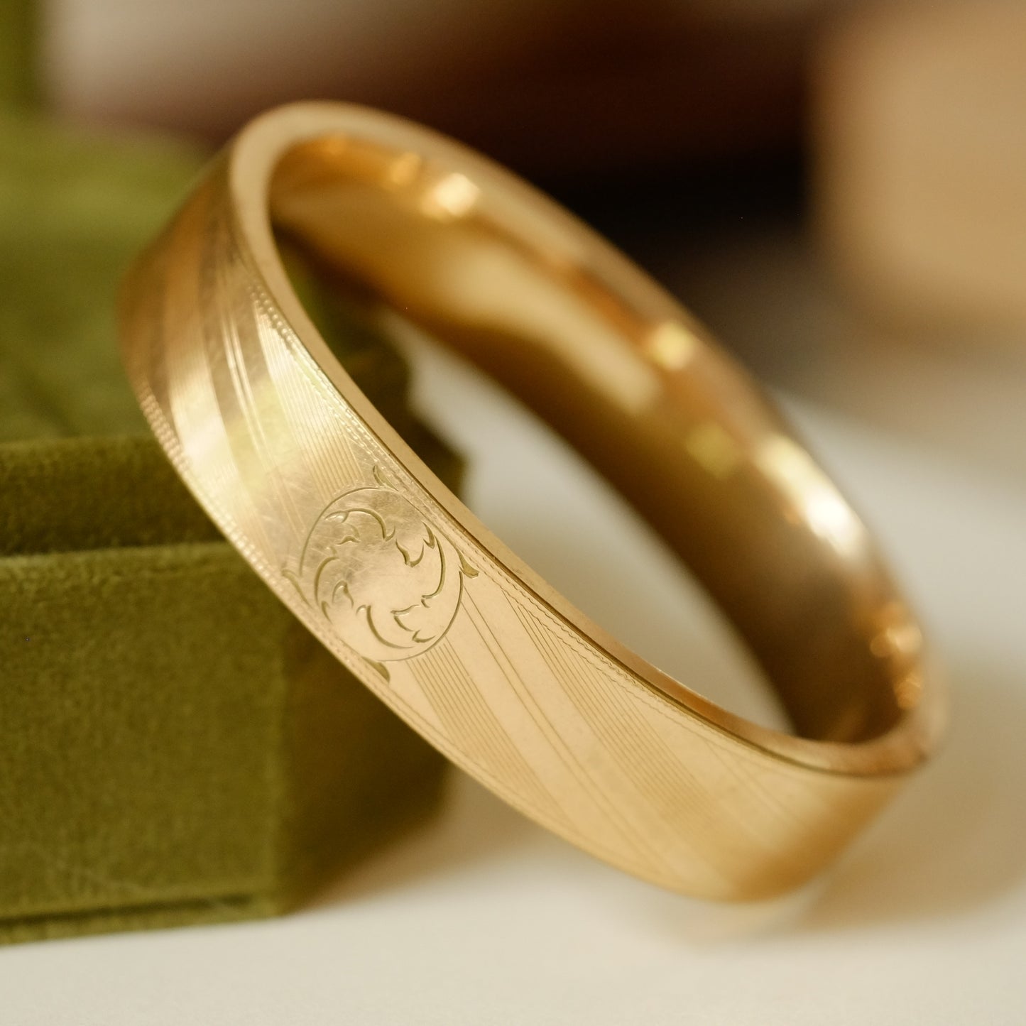 Antique Gold Filled Art Deco Clamper Bracelet