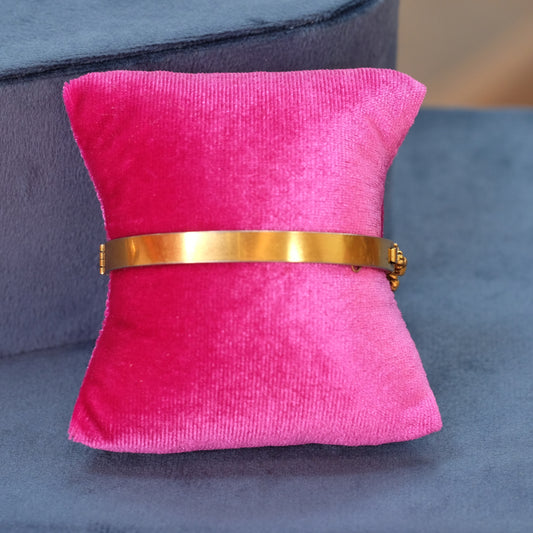 Vintage Faux Opal Bangle Bracelet 1970s