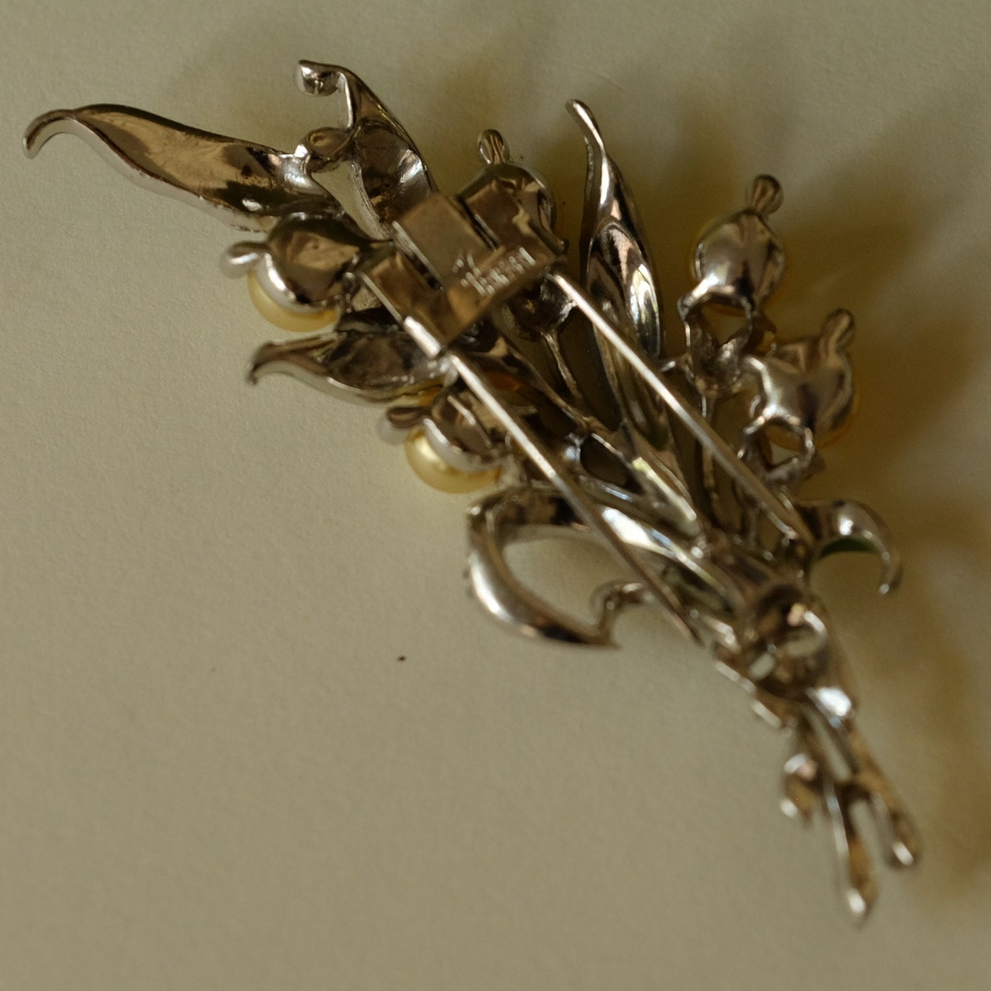 Trifari Alfred Philippe Floral Dress Clip 1940s