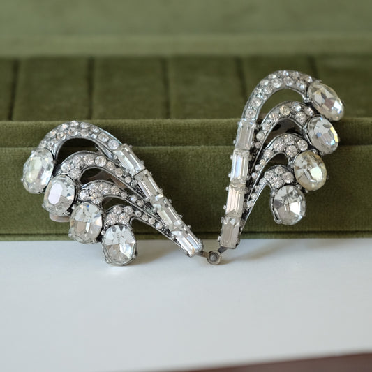 Eisenberg Original Double Wings Dress Clip 1940s