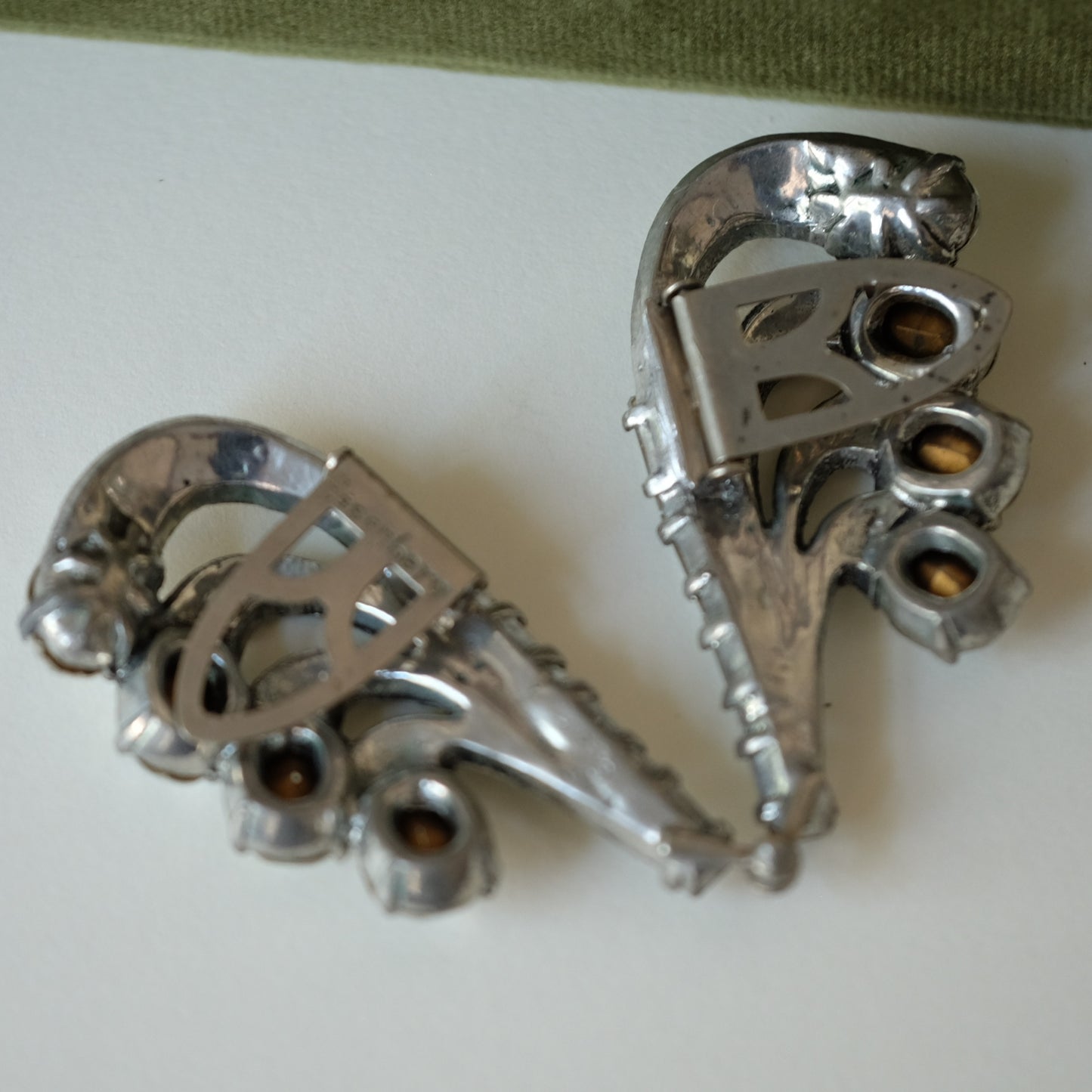 Eisenberg Original Double Wings Dress Clip 1940s