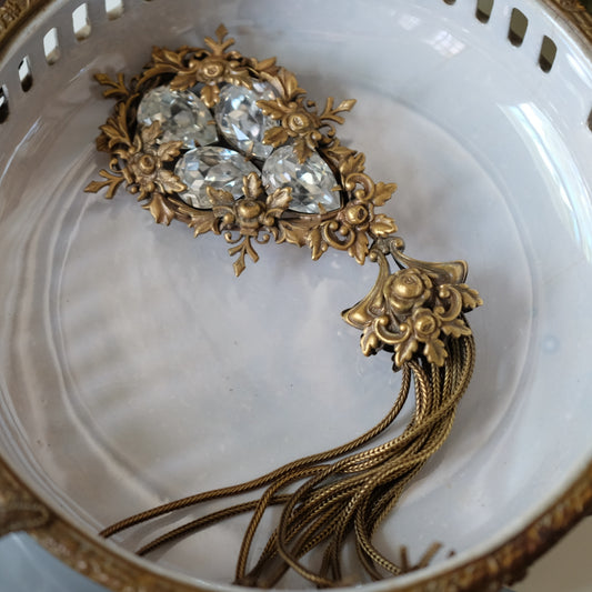 Joseff of Hollywood Statement Tassel Brooch 1940s