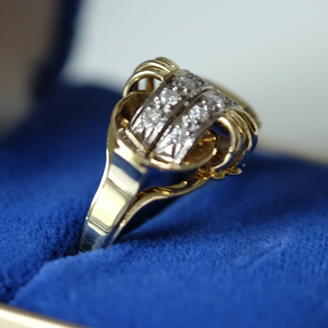 Vintage 14K Gold and Diamond Ring