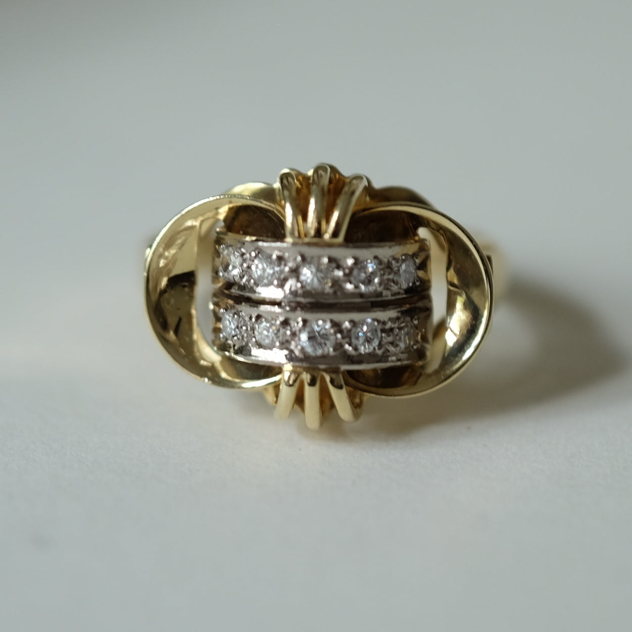 Vintage 14K Gold and Diamond Ring