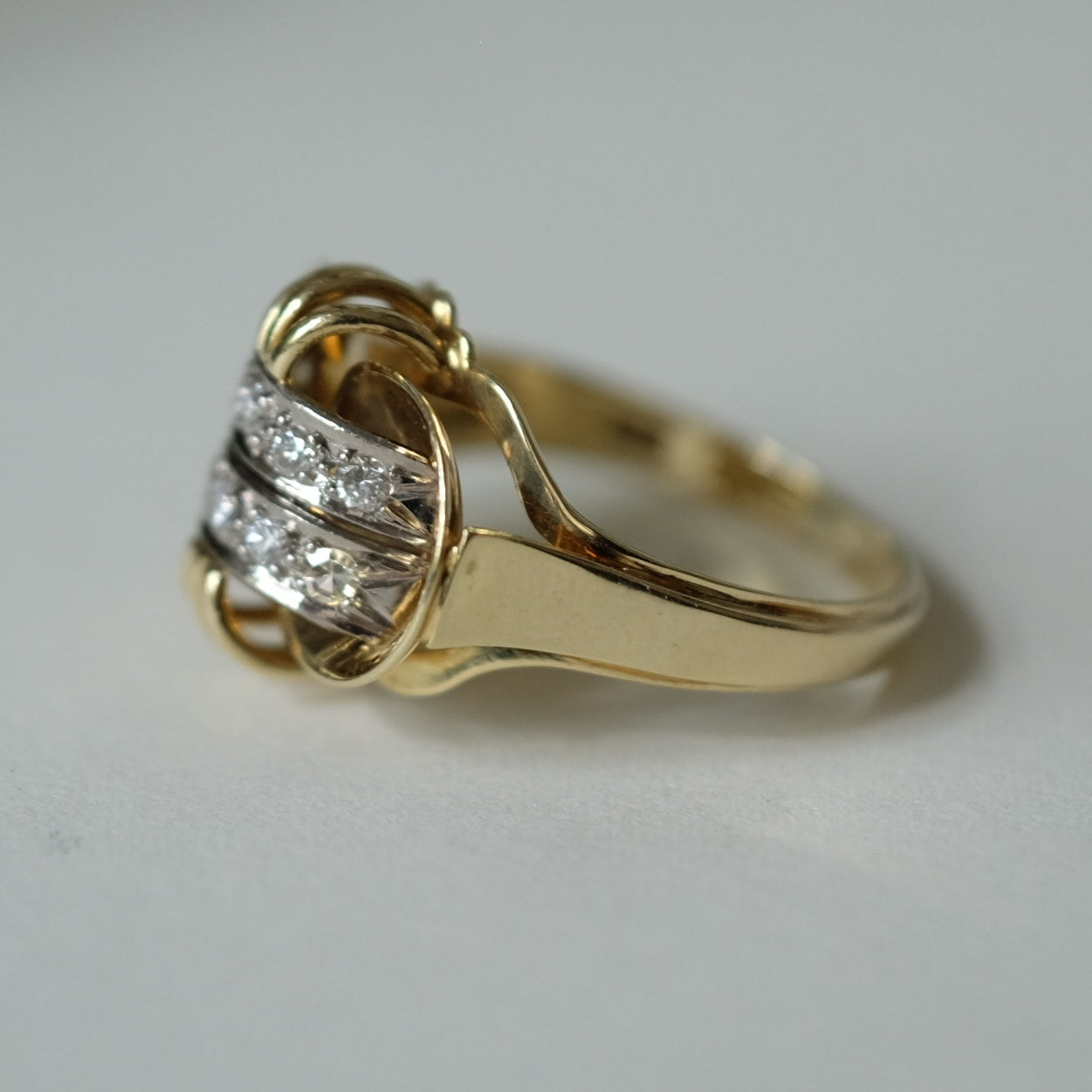 Vintage 14K Gold and Diamond Ring