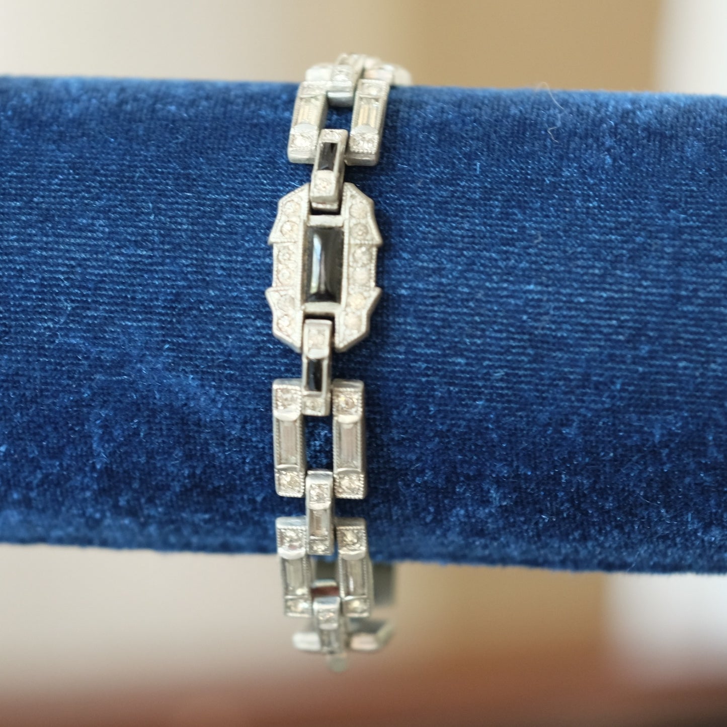 Art Deco Black Geometry Bracelet 1910s