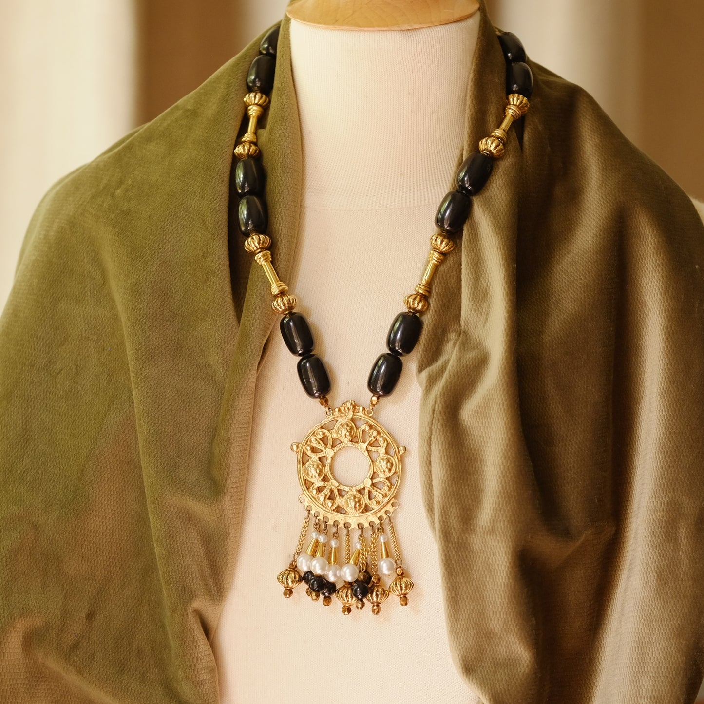 Vintage YSL Bohemian Tassel Necklace 1970s