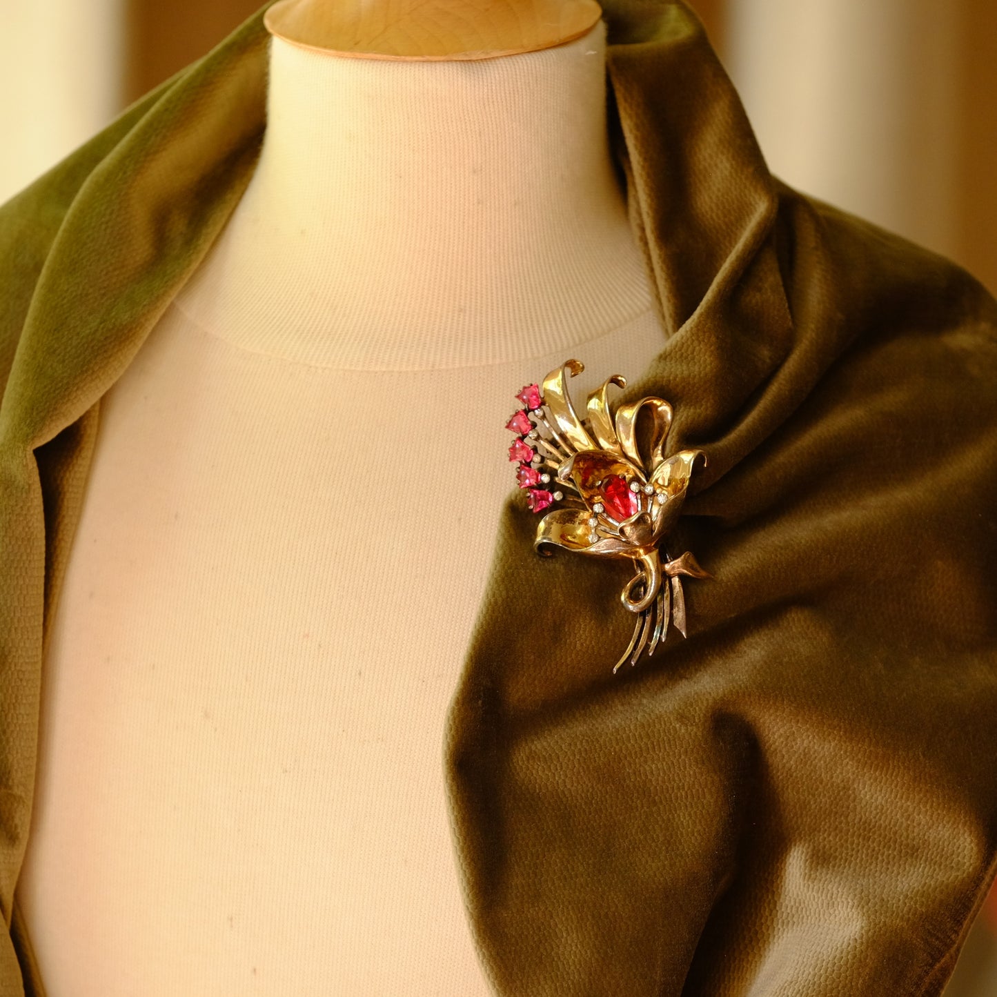 Vintage Ralph DeRosa Sterling Dress Clip 1940s