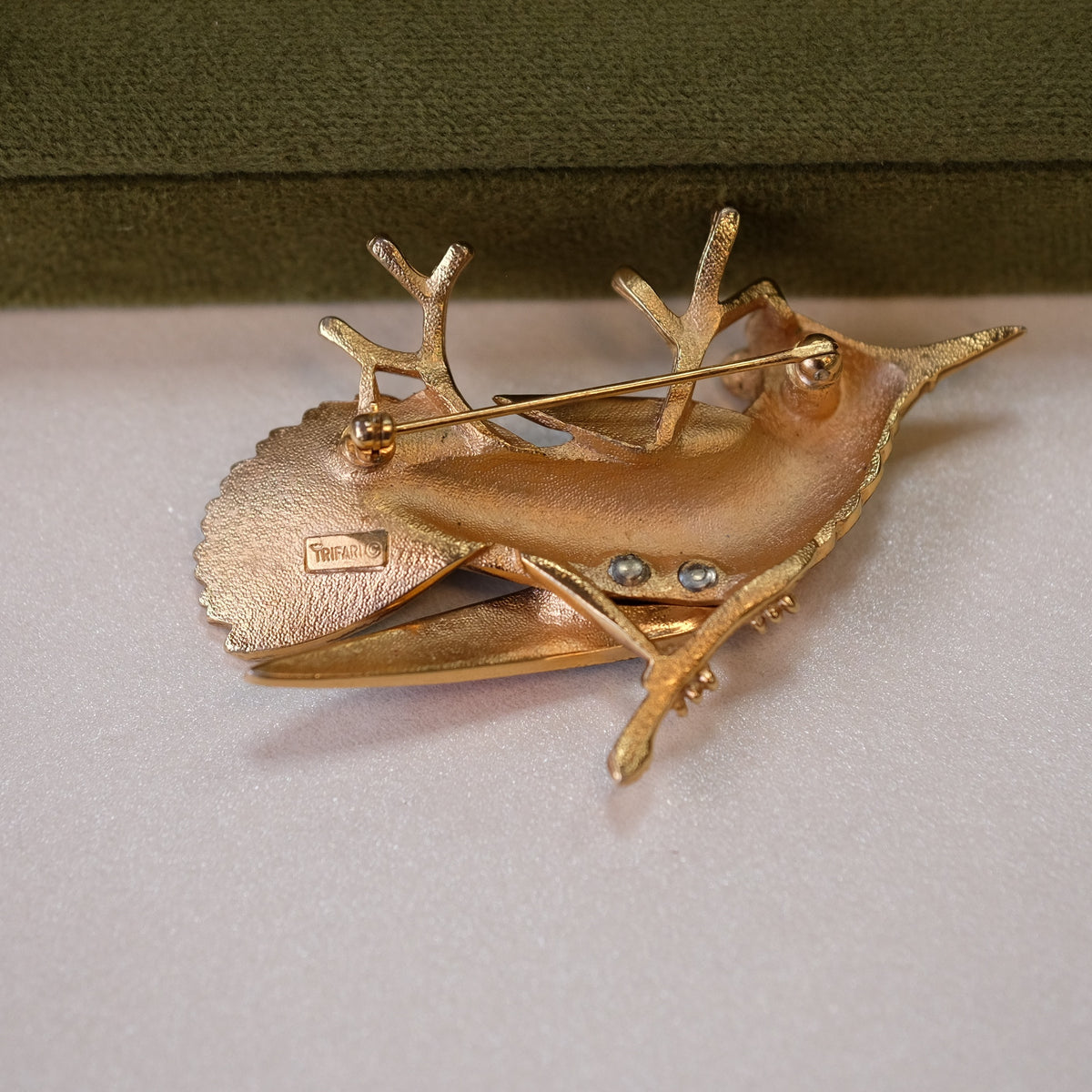 Enamel Trifari Bird Brooch 1960s