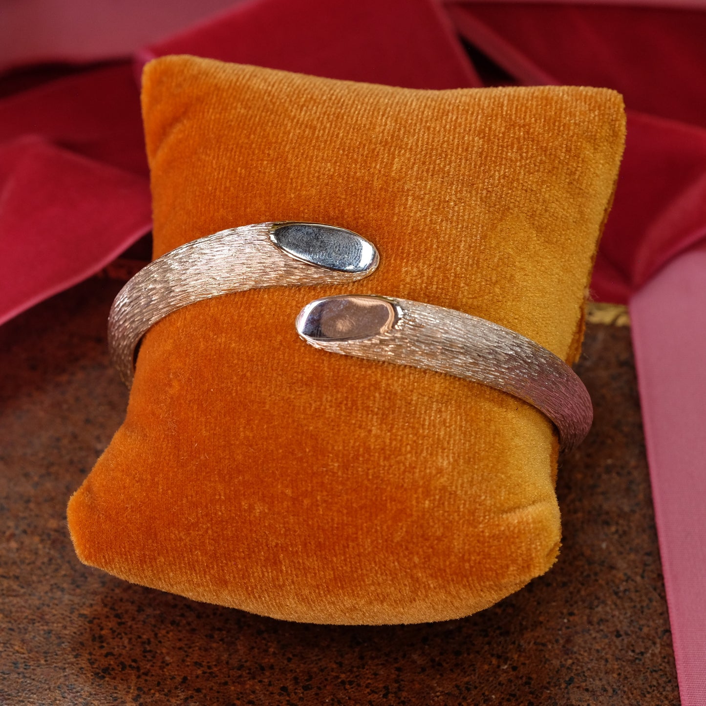 Vintage Trifari Silver Tone Bangle 1970s