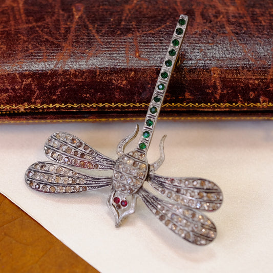 Early Pot Metal Dragonfly Brooch 1930s