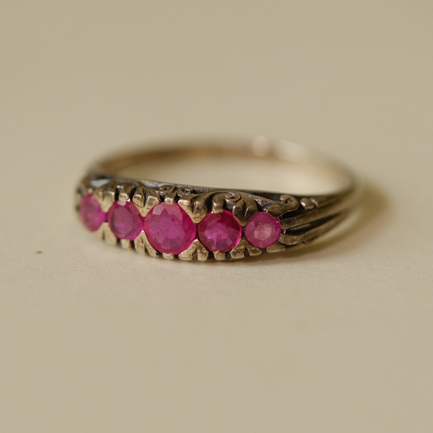 Victorian Sterling Silver Ring 1890s