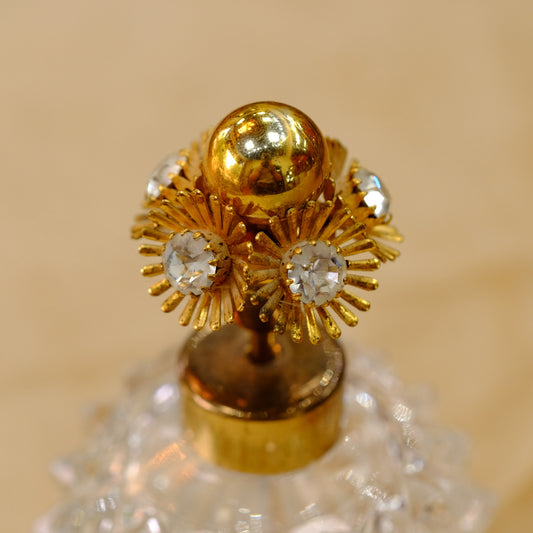 Atomizer with "pineapple" Glass and jeweled top