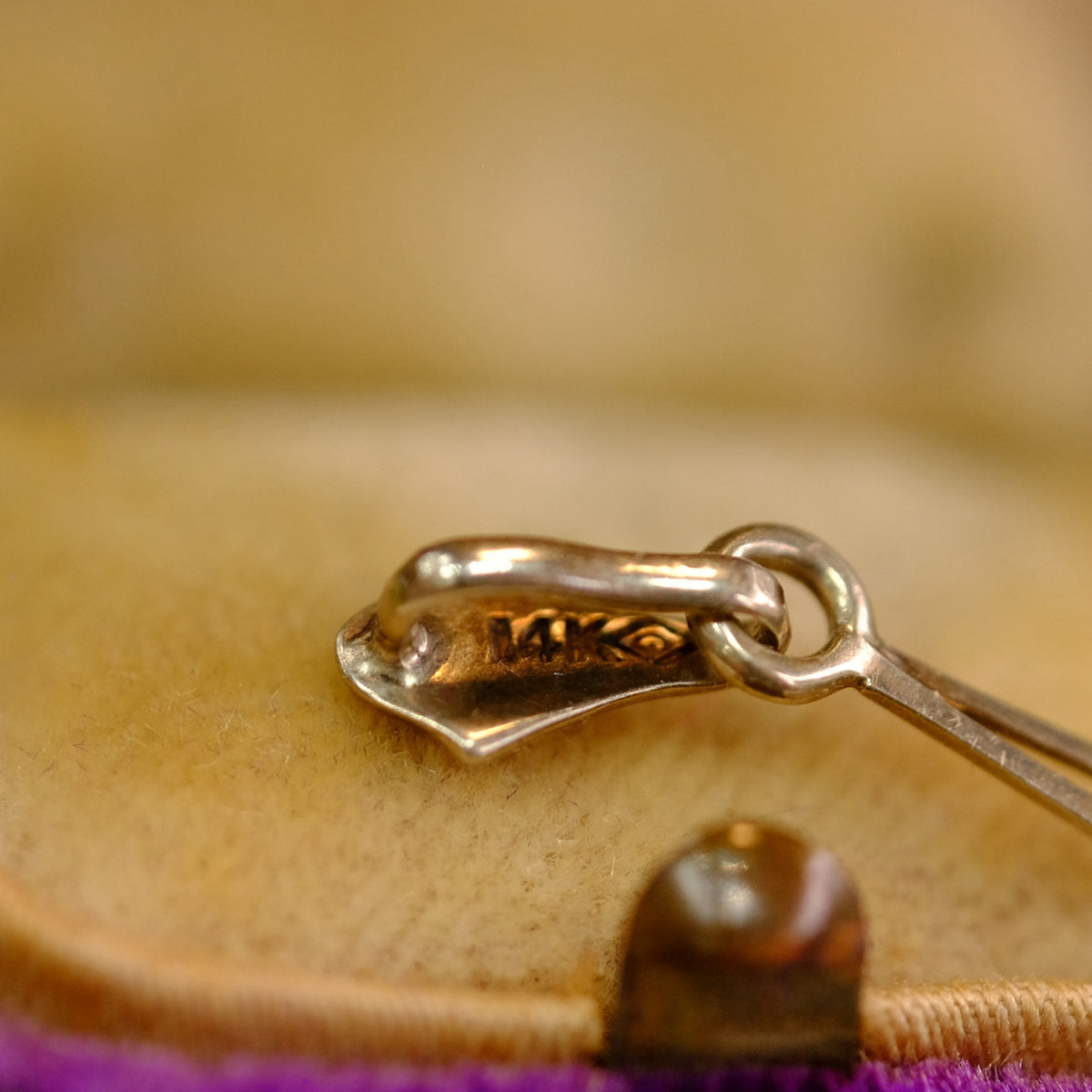 14K Diamond Lavalier