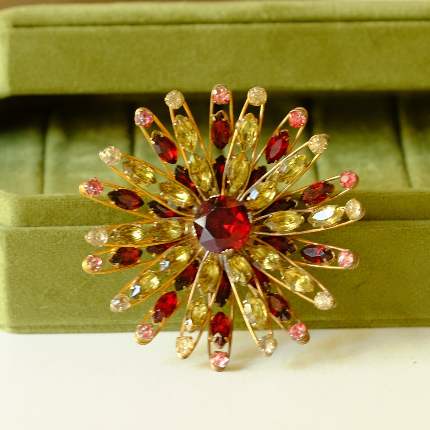 Vintage Vogue Sterling Flower Brooch 1950s