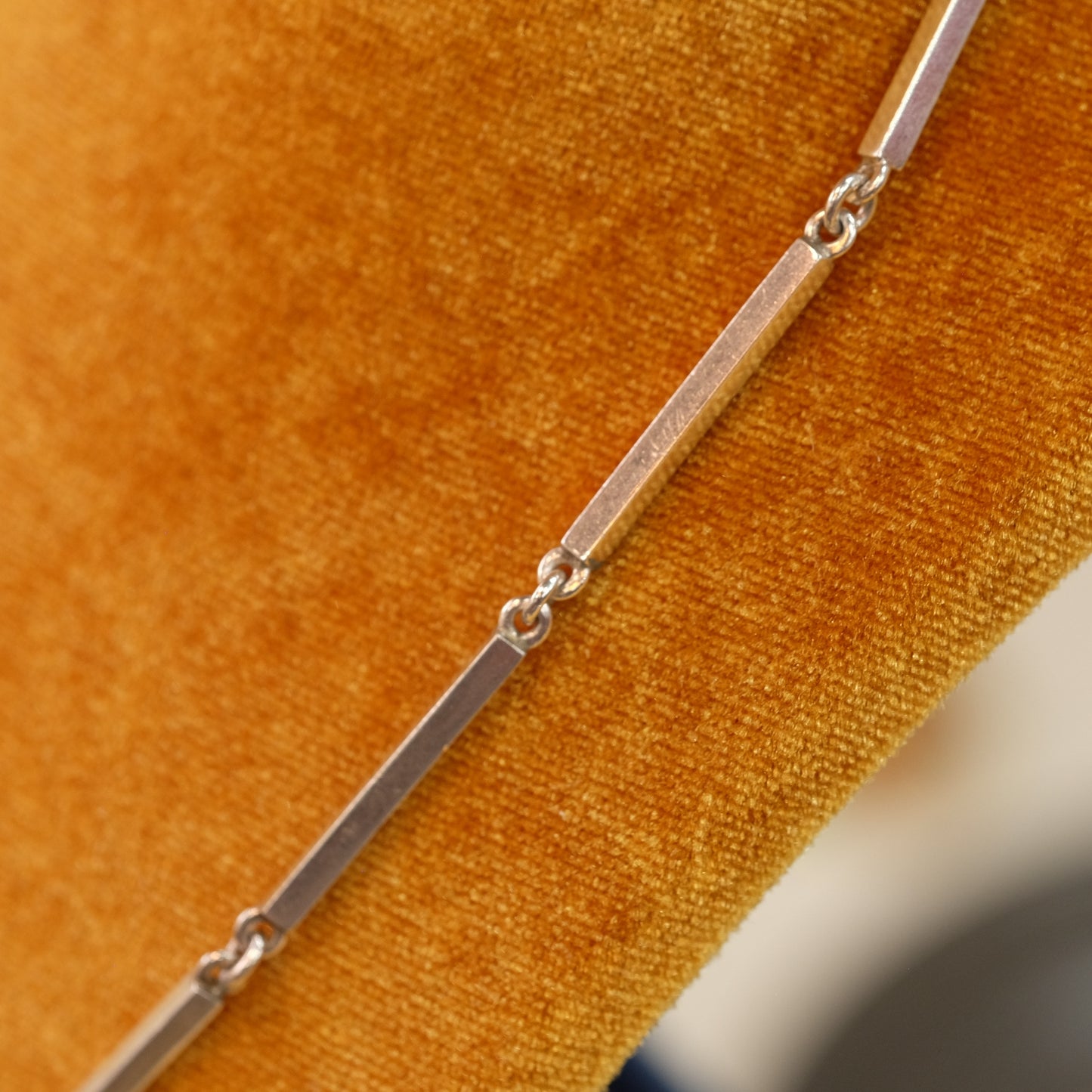 Vintage Silver Barrel Chain