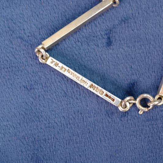 Vintage Silver Barrel Chain