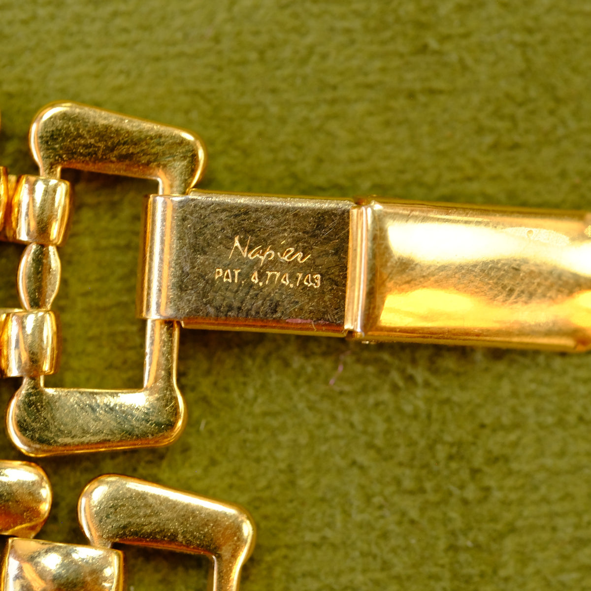 Napier Goldplate Basket Weave Bracelet