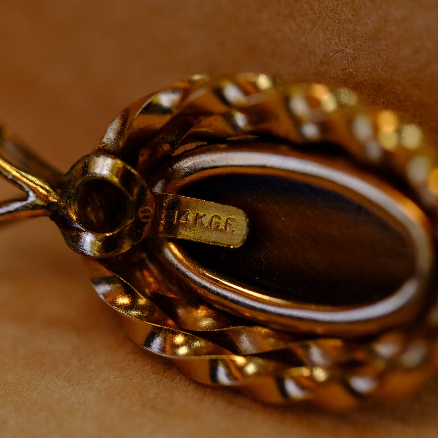 Tiger Eye Pendant 14k Gold-Filled