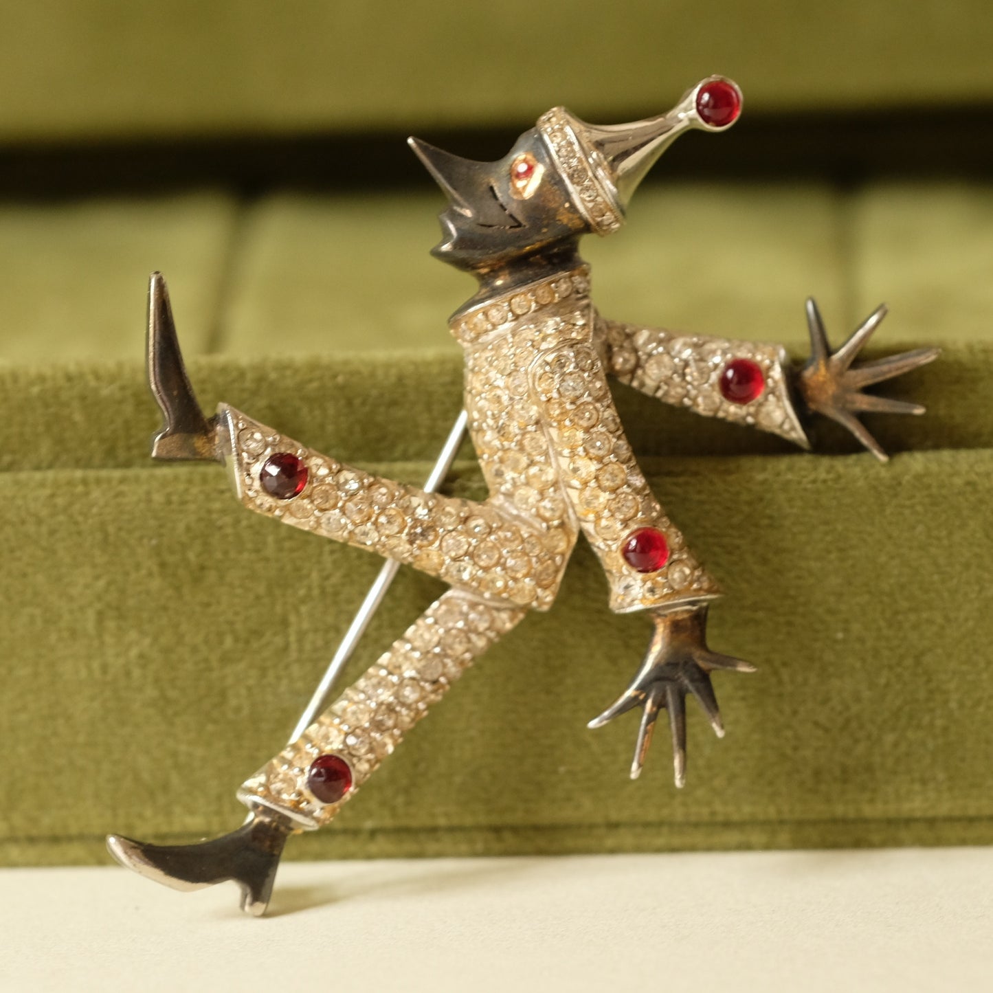 Vintage Dewees N.Y. Sterling Pinocchio Brooch 1940s