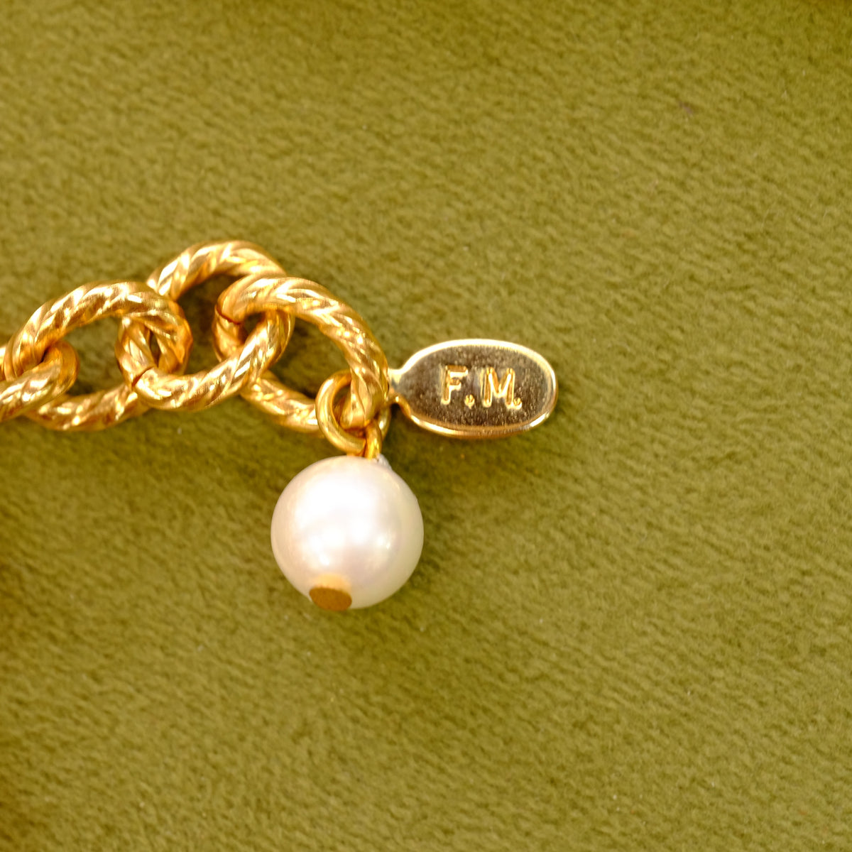 Napoli Blue Glass & Pearl Drop Necklace