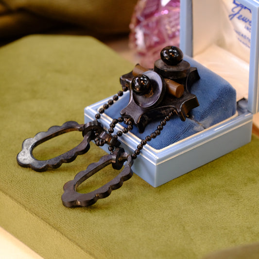 Jet Victorian Mourning Brooch