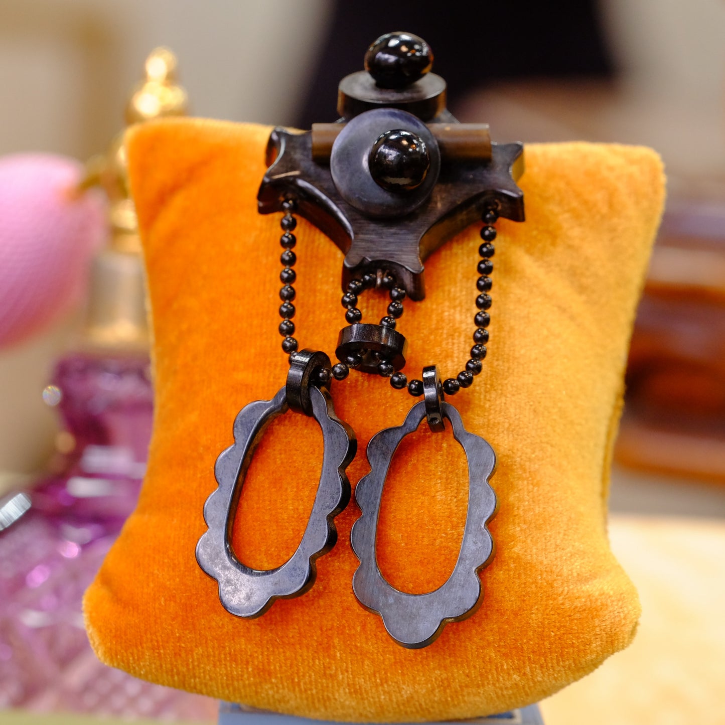 Jet Victorian Mourning Brooch