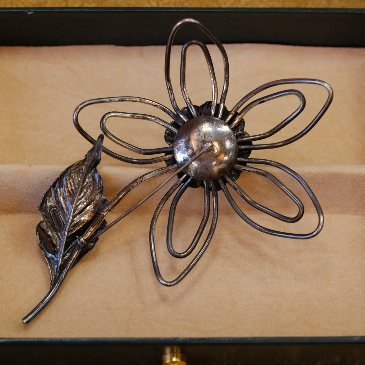 Vintage Joseff of Hollywood Large Flower Pin 1940s